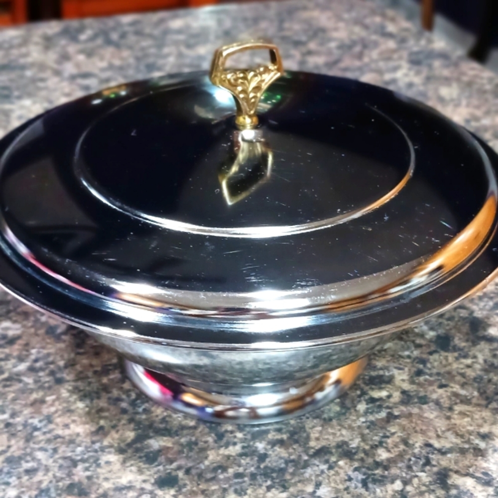 1950's Kromex serving/warmer